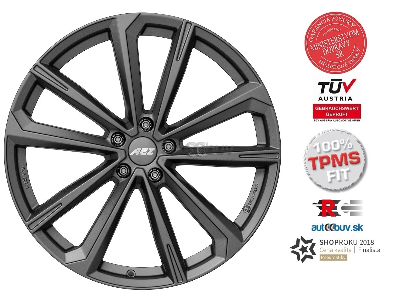 AEZ Aruba graphite 8.50x20 5x112.00 ET37
