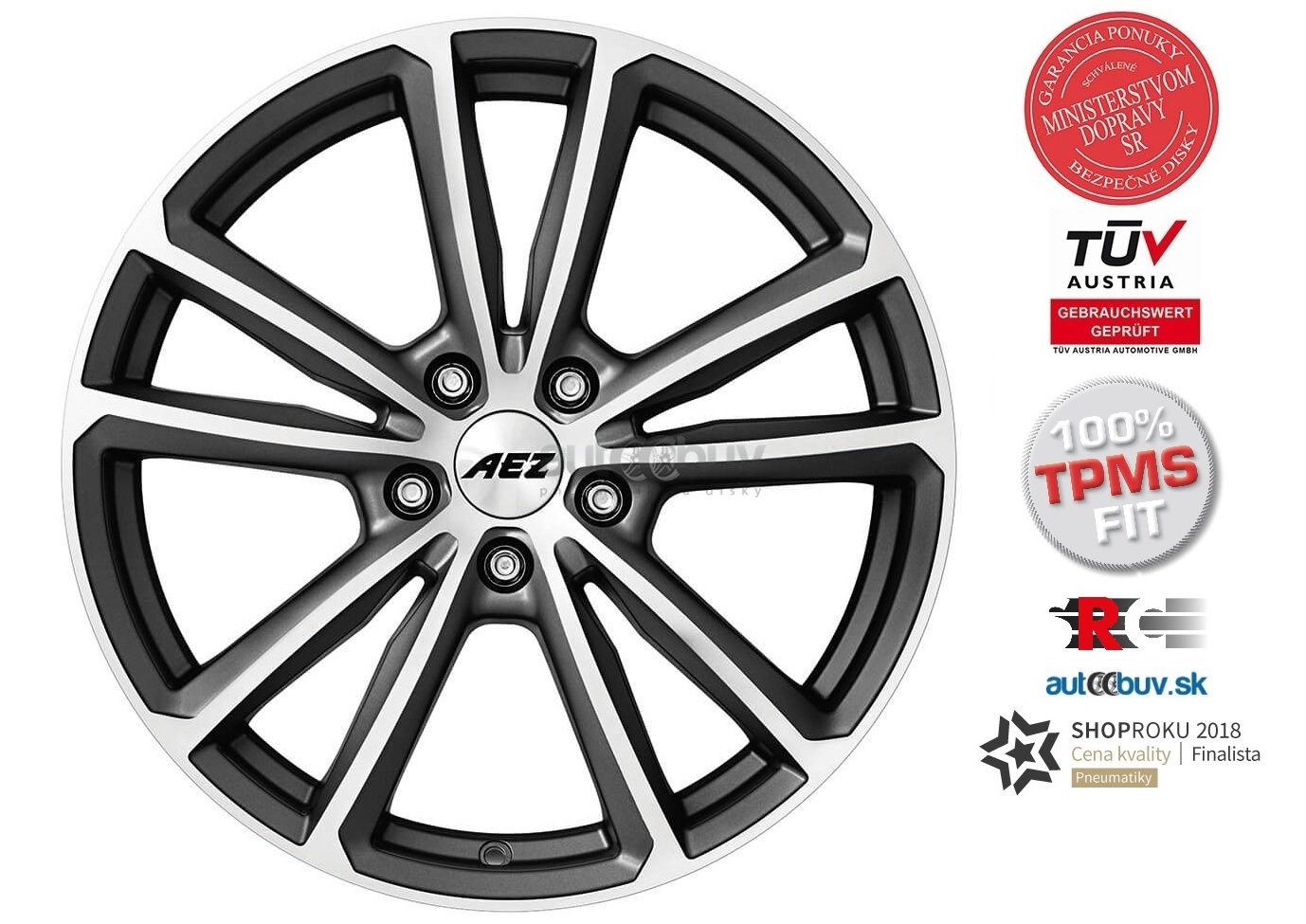 AEZ Tioga titan 7.50x17 5x112.00 ET27