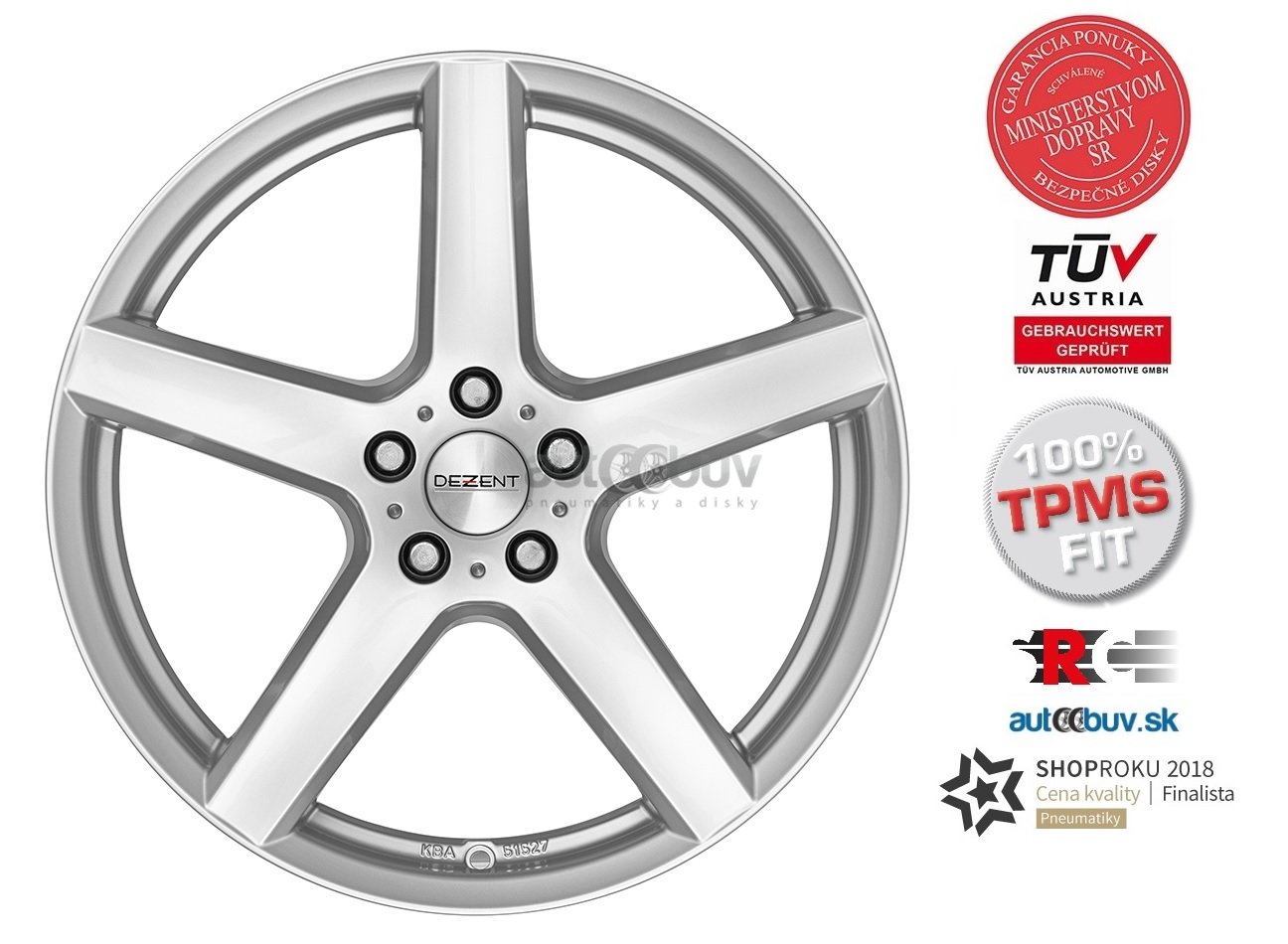 DEZENT TY 5.50x15 4x100.00 ET40