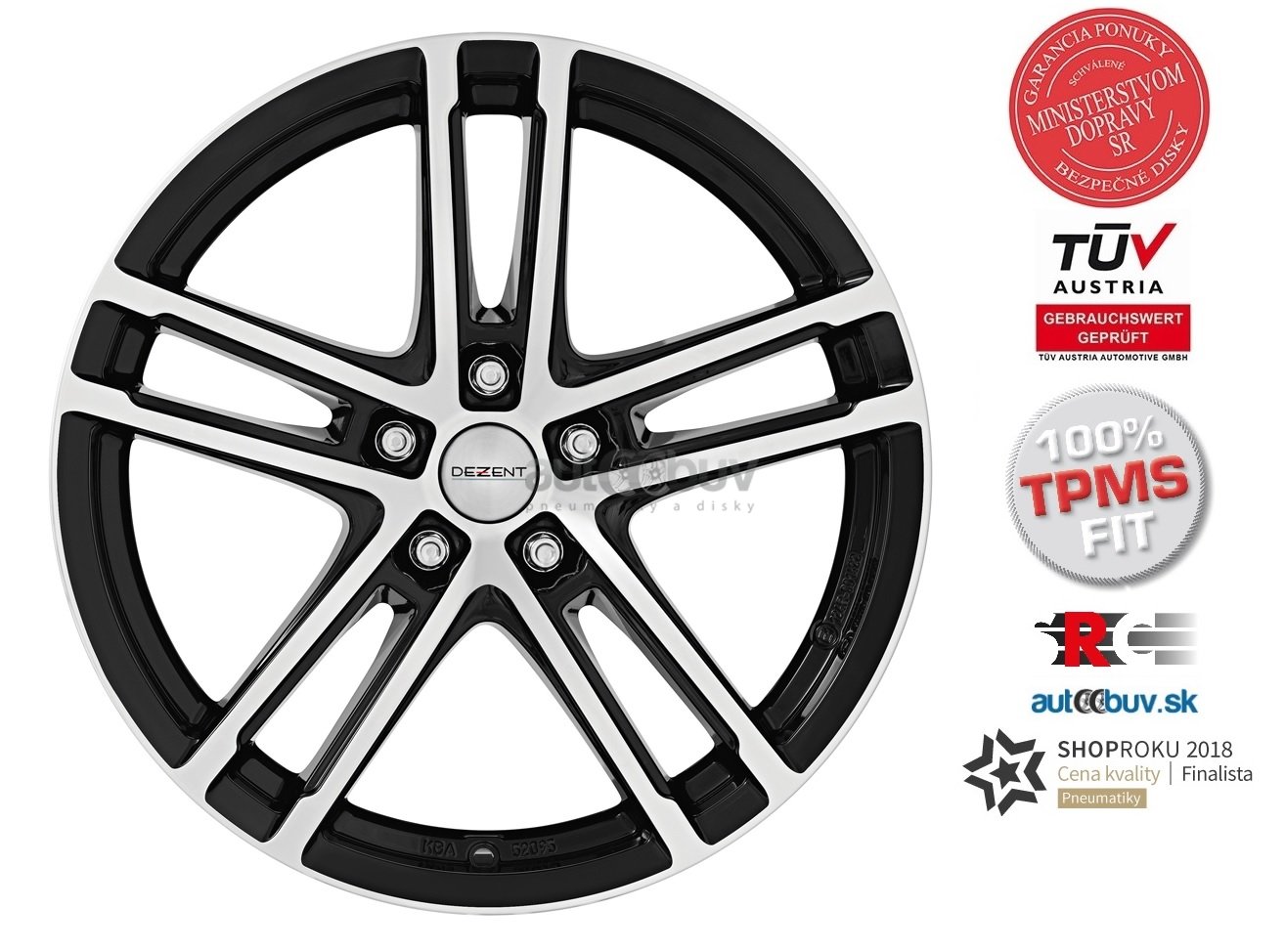 DEZENT TZ-c dark 7.50x17 5x112.00 ET27