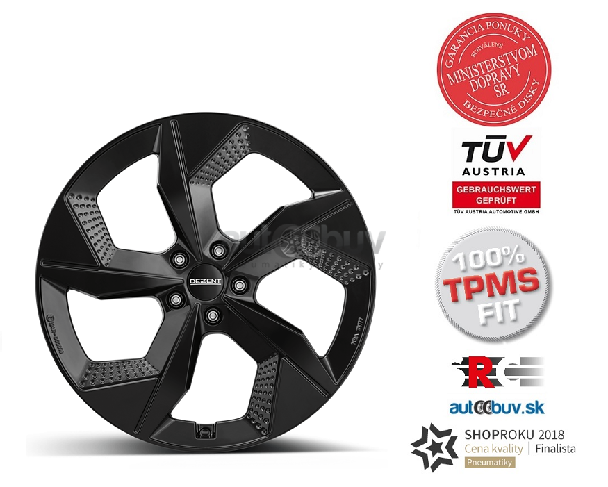 DEZENT AO black 7.50x19 5x114.30 ET54.5