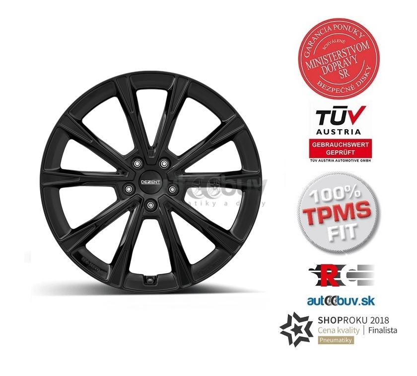 DEZENT AR black 7.00x18 5x114.30 ET34