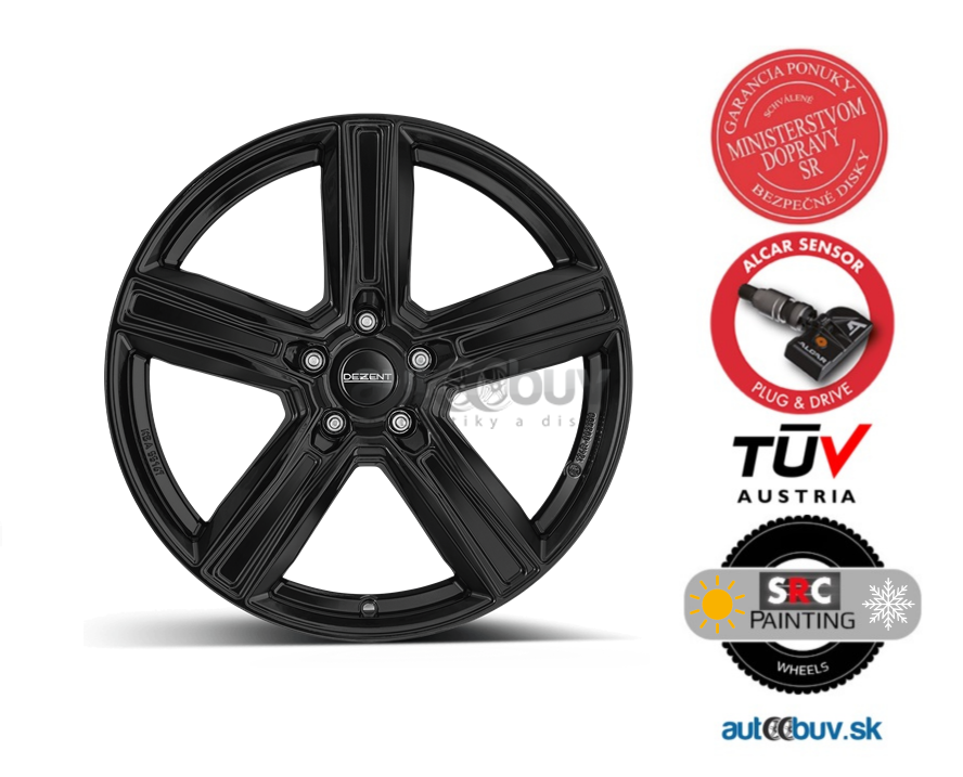 DEZENT KG black 7.50x18 5x114.30 ET49.5