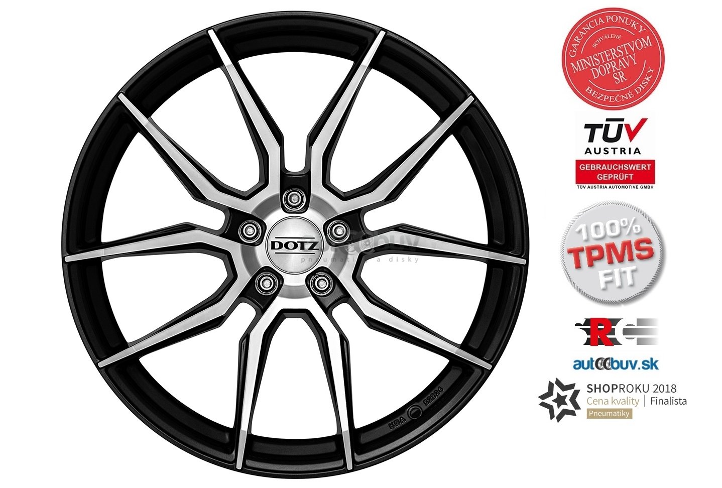 DOTZ Misano dark 8.50x19 5x112.00 ET45