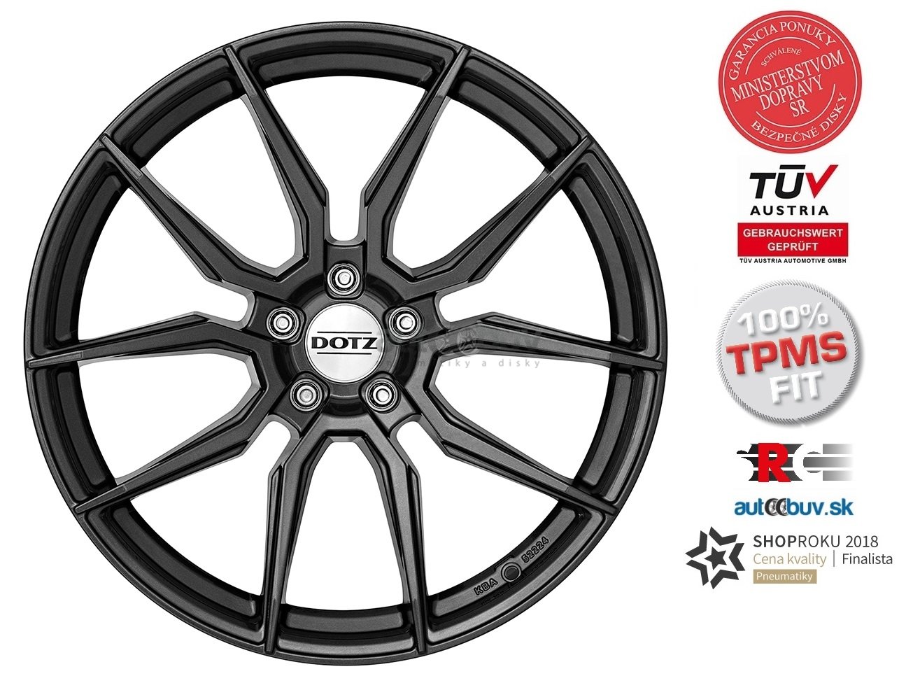 DOTZ Misano grey 8.00x18 5x114.30 ET48