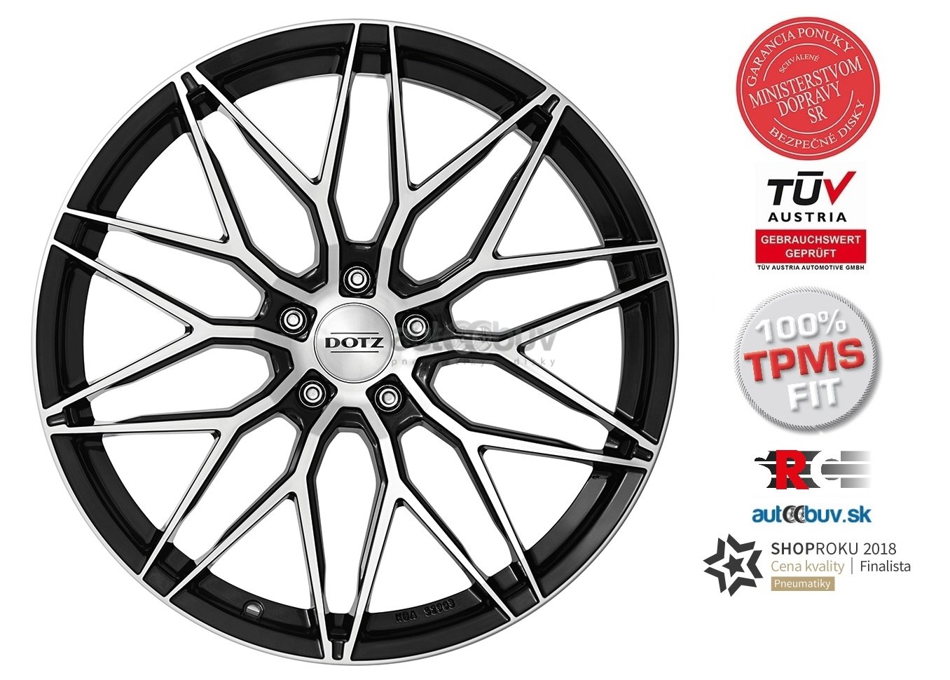 DOTZ Suzuka dark 8.50x19 5x112.00 ET25