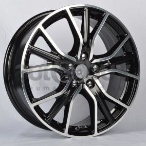 WSP Italy AUDI WD004 ZURICH 8.00x18 5x112.00 ET41 GLOSSY BLACK POLISHED