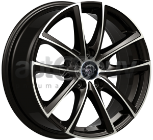 WSP Italy PEUGEOT WD001 PRASLIN 7.00x17 5x108.00 ET46 GLOSSY BLACK POLISHED