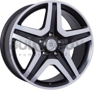 WSP Italy MERCEDES W775 MIYAGI 9.50x20 5x130.00 ET50 DULL BLACK F POLISHED