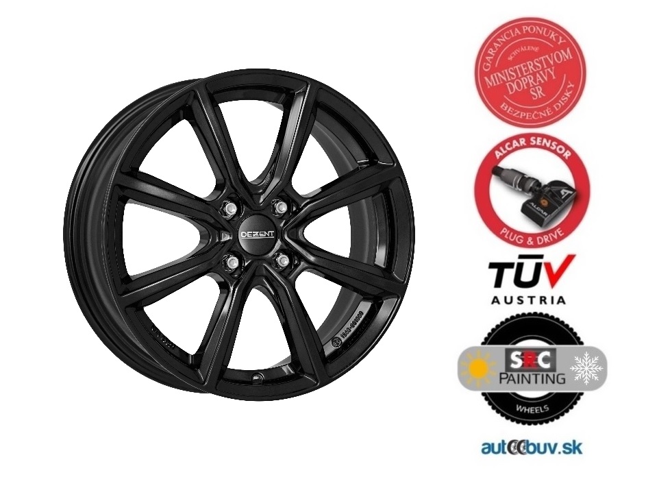 DEZENT TN black 6.50x16 4x98.00 ET35