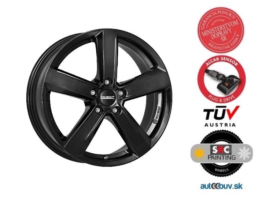 DEZENT TU black 6.50x16 5x114.30 ET40