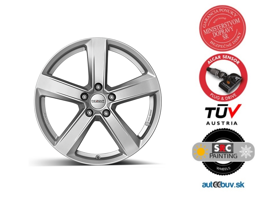 DEZENT TU silver 7.50x18 5x108.00 ET50.5